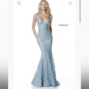Light Blue Sherri Hill Dress Style #51571